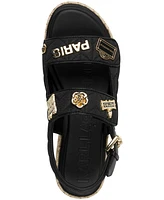 Karl Lagerfeld Paris Women's Charlay Rue Pins Espadrille Flat Sandals