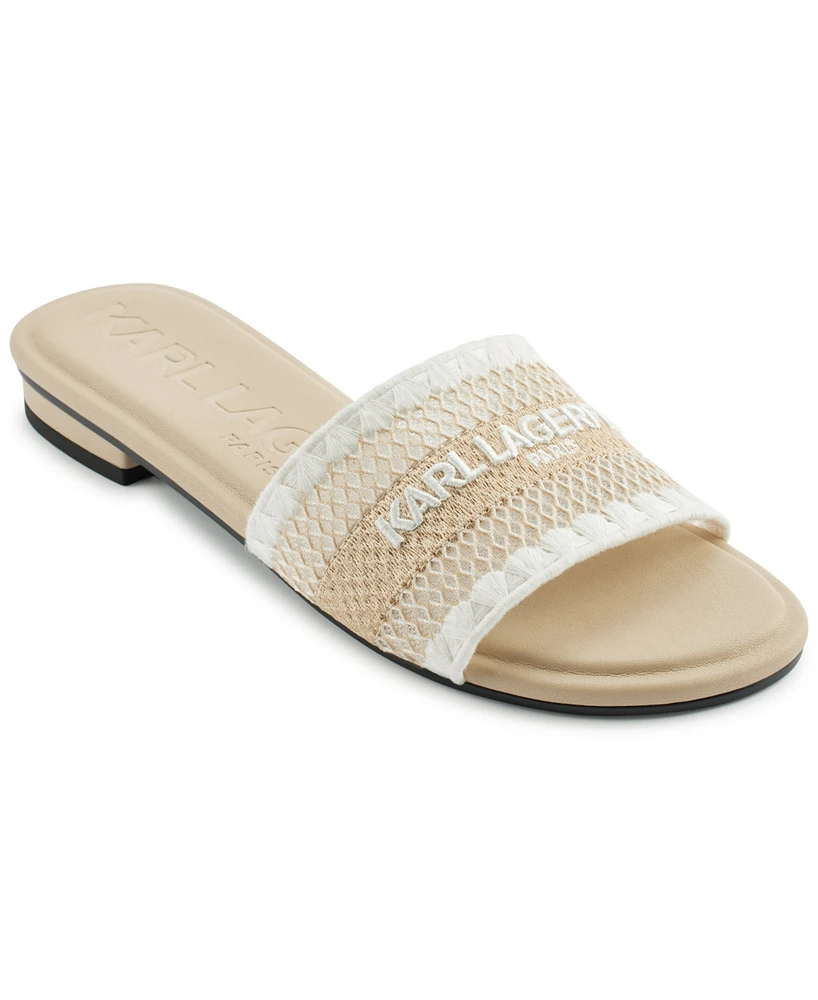 Karl Lagerfeld Paris Women's Cairra Flat Sandals