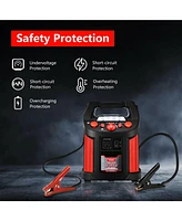 Jump Starter Air Compressor Power Bank Charger with Led Light and Dc Outlet