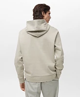 Mango Men's Regular-Fit Cotton Hoodie