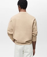 Mango Men's Regular-Fit Cotton Sweatshirt