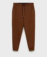 Mango Men's Breathable Comfort-Stretch Joggers