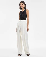 Boss Orange Women's High-Rise Slouchy Wide-Leg Jeans