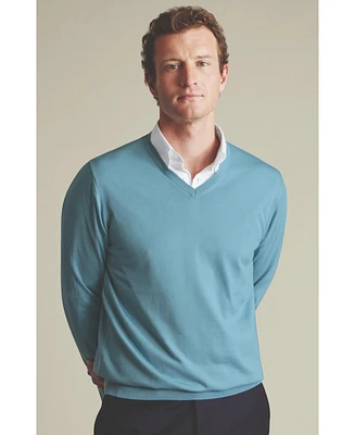 Charles Tyrwhitt Men's Merino V-Neck Sweater