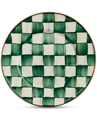 Mackenzie-Childs Emerald Check Salad Plate