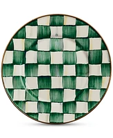Mackenzie-Childs Emerald Check Salad Plate