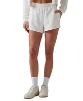 Guess Women's Primula Cotton High Rise Pull-On Shorts