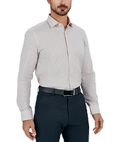 Tallia Men's Slim Flit Micro Floral Print Button-Front Dress Shirt
