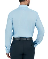 Tallia Men's Slim Flit Dobby Micro-Grid Button-Front Dress Shirt