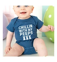 Sweet Wink Baby Boys Chillin With My Peeps Easter Short Sleeve Bodysuit