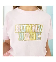 Sweet Wink Toddler Girls Bunny Babe Patch Easter Short Sleeve T-Shirt