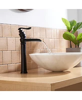 Waterfall Single Hole Single-Handle Vessel Bathroom Faucet