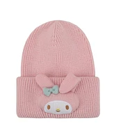 My Melody 3D Plush Character Head Pink Tall Cuff Beanie