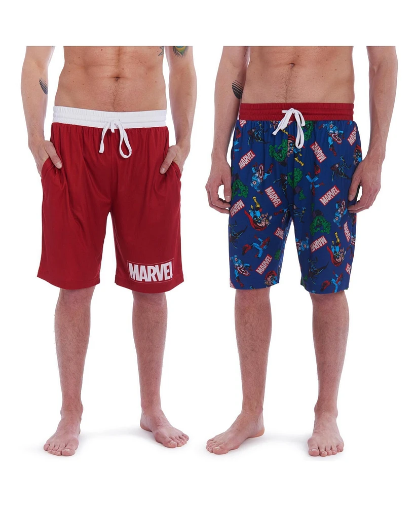 Avengers Boys Marvel 2 Pack Pajama Shorts