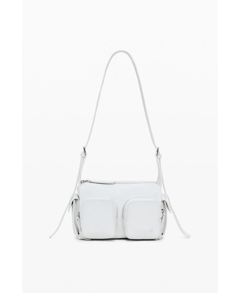 Desigual Women's Small leather bag with pockets