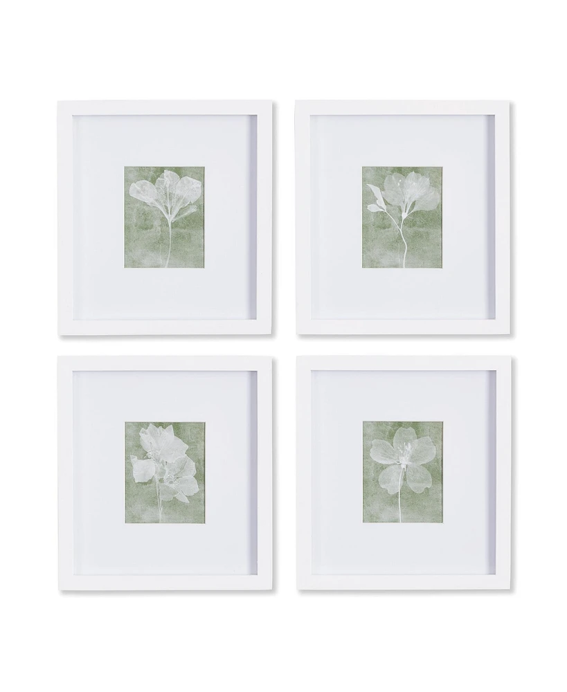 Translucent Floral Petite Prints, Set Of 4
