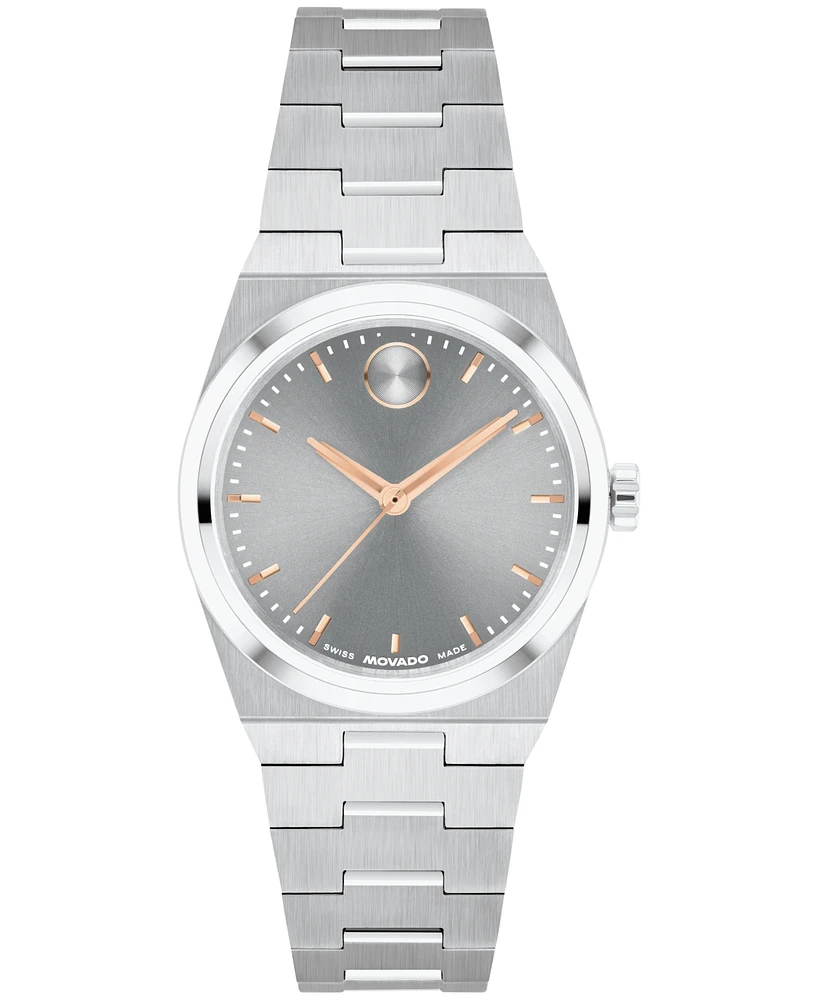 Movado Women's Bold Quest Swiss Quartz Stainless-Steel Watch, 28mm