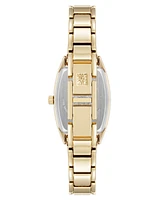 Anne Klein Women's Quartz Cushion Enamel with Gold-Tone Metal Alloy Bangle Watch