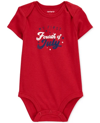 Carter's Baby My First Fourth of July Graphic Cotton Bodysuit
