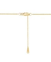 Diamond Pear Bezel Pendant 18" Necklace (1/3 ct. t.w.) in 14k Gold