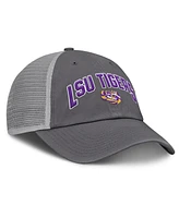 Fanatics Men's Charcoal Lsu Tigers Ionic Trucker Adjustable Hat