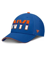 Fanatics Men's Royal/Orange New York Islanders Authentic Pro Rink Team Code Flex Hat