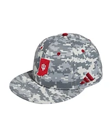 Adidas Men's Camo Indiana Hoosiers On-Field Fitted Baseball Hat