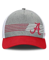 Fanatics Men's Heather Gray/Crimson Alabama Crimson Tide Profile Trucker Adjustable Hat