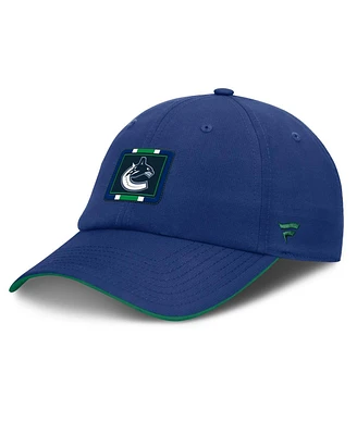 Fanatics Men's Blue/Green Vancouver Canucks Authentic Pro Ripstop Adjustable Hat