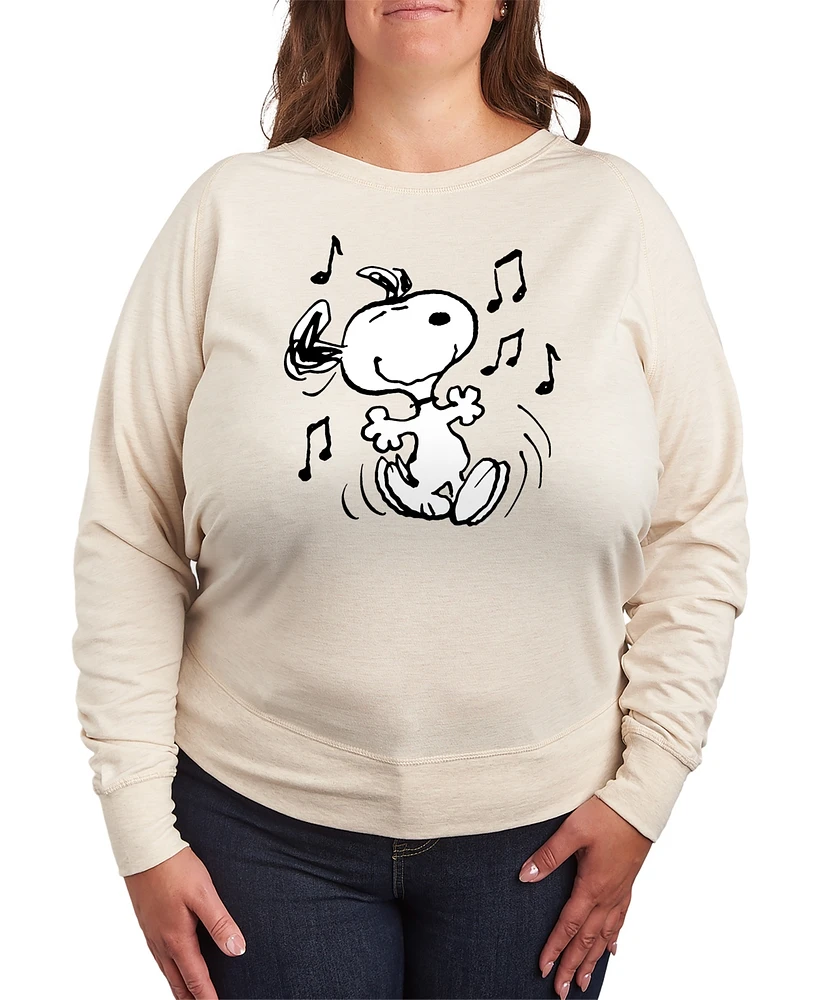 Hybrid Apparel Plus Peanuts Snoopy Dance Graphic Pullover T-Shirt