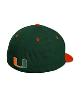 Adidas Men's Forest Green Miami Hurricanes On-Field Fitted Baseball Hat