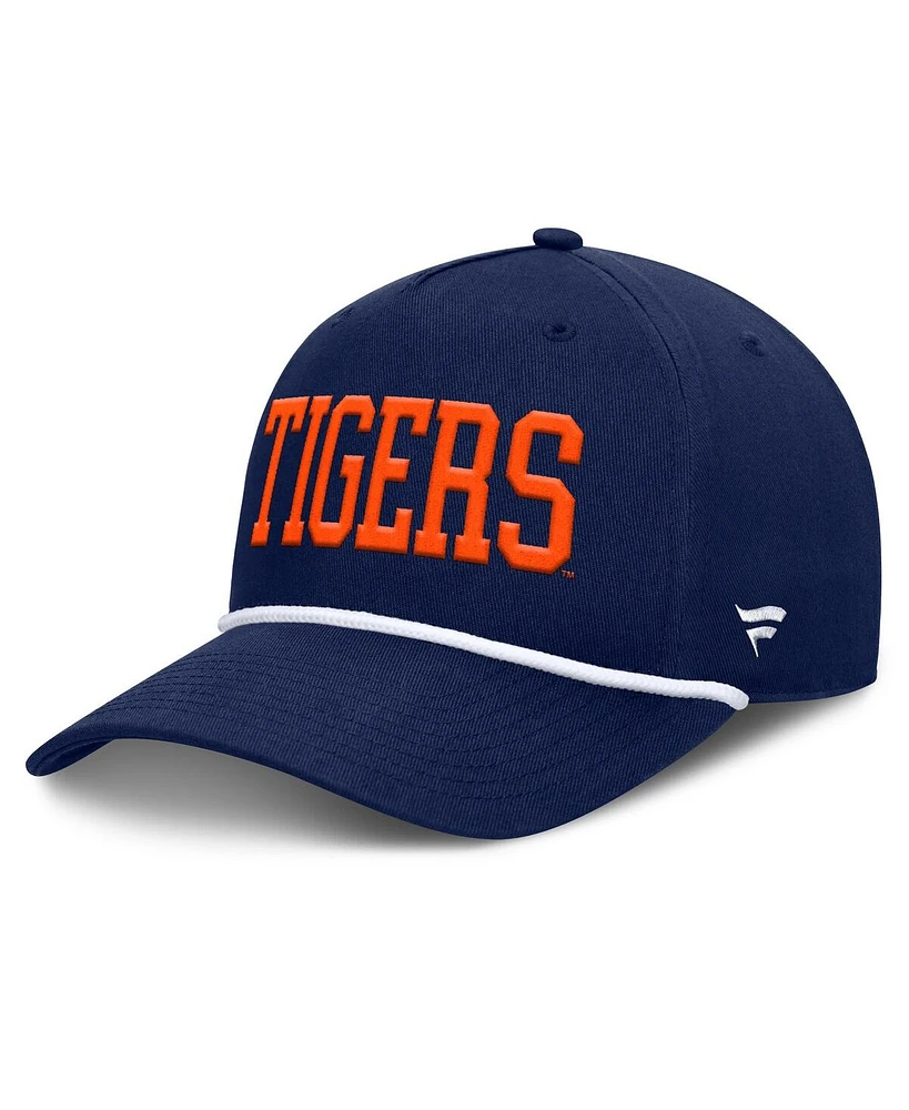 Fanatics Men's Navy Auburn Tigers Foul Ball Rope Adjustable Hat