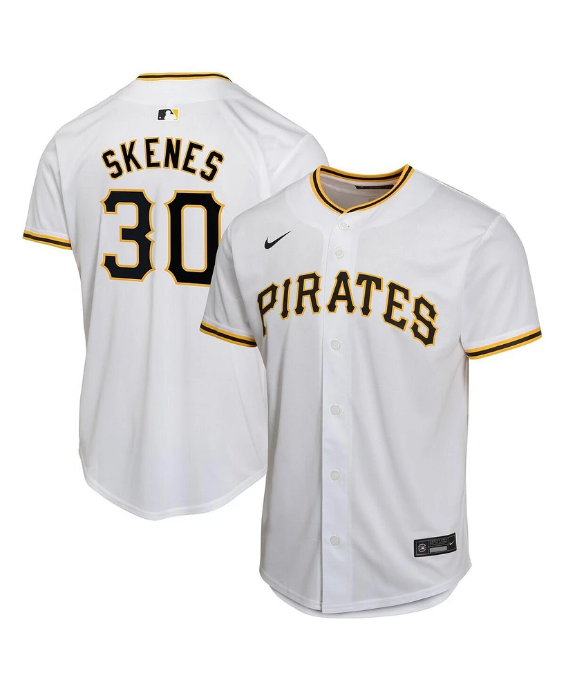 Nike Big Boys and Girls Paul Skenes White Pittsburgh Pirates Home Player Game Jersey
