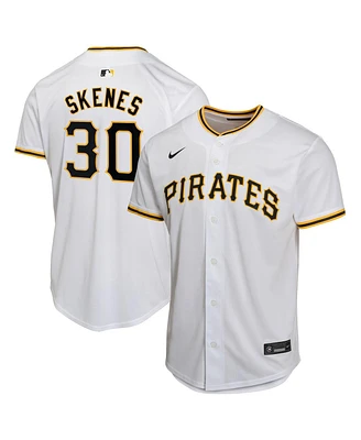 Nike Big Boys and Girls Paul Skenes White Pittsburgh Pirates Home Player Game Jersey