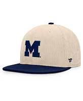 Fanatics Men's Tan Michigan Wolverines Catcher Snapback Hat