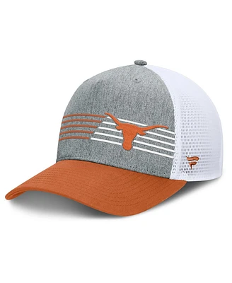 Fanatics Men's Heather Gray/Texas Orange Texas Longhorns Profile Trucker Adjustable Hat