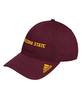 Adidas Men's Maroon Arizona State Sun Devils Locker Room Wordmark Slouch Adjustable Hat