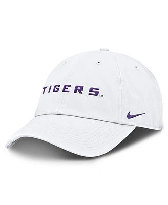 Nike Men's White Lsu Tigers Core Club Mascot Wordmark Adjustable Hat