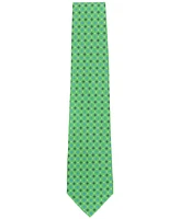 Men's Classic Circle & Square Print Silk Tie