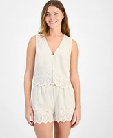 And Now This Women's Eyelet Vest Top, Exclusively at Macy's