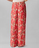 Calvin Klein Women's Floral-Print Pull-On Drawstring Pants