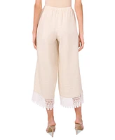 Parker Women's The Daniella Lace-Trim Cropped Pants