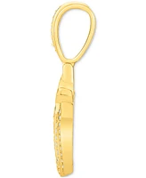 Allah Diamond Polished Pendant (1/2 ct. t.w.) in 10k Gold
