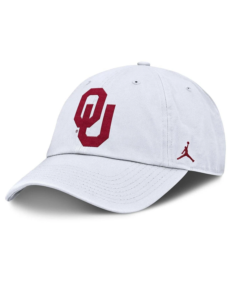 Jordan Men's White Oklahoma Sooners Primetime Club Adjustable Hat