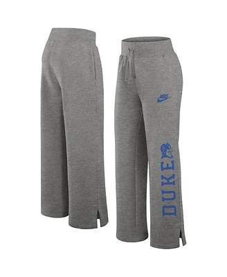 Nike Women's Heather Gray Duke Blue Devils Legacy One Line Phoenix Fleece Sweatpants