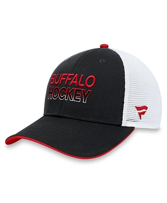 Fanatics Men's Black Buffalo Sabres Adjustable Meshback Hat