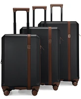 Elle Luxe Journey 3-Piece Expandable Retro Spinner Luggage Set