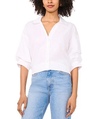 Parker Women's The Francessca Cotton Puff-Sleeve Shirt