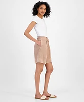 Boss Orange Women's High-Rise Baggy-Fit Shorts