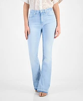 Boss Orange Women's Mid-Rise Slit-Flare-Leg Jeans